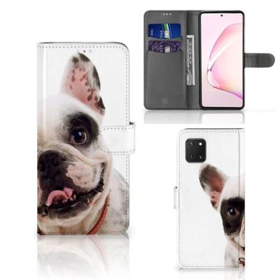 Samsung Note 10 Lite | Telefoonhoesje | Met pasjeshouder | Franse Bulldog Samsung Note 10 Lite | Telefoonhoesje | Met pasjeshouder | Franse Bulldog
