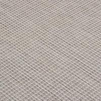 VidaXL Buitenkleed platgeweven 80x150 cm lichtgrijs - thumbnail