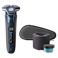 Philips SHAVER Series 7000 S7885/50 scheerapparaat Roterend scheerapparaat Trimmer Zwart, Blauw - thumbnail
