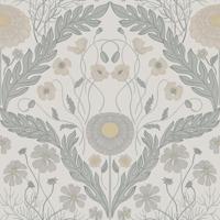 Dutch Wallcoverings Blomstermala - Marguerite Grey - Grijs - thumbnail