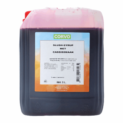 Corvo slush siroop cassis (5 liter)