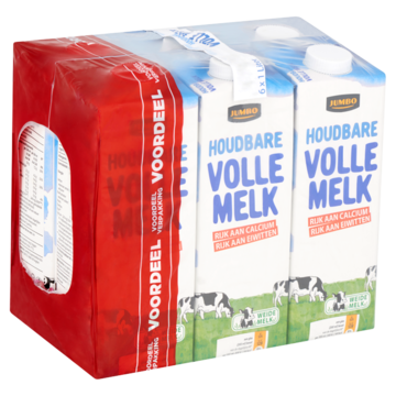 Jumbo Houdbare Volle Melk Voordeelverpakking 6 x 1 L Jumbo Houdbare Volle Melk Voordeelverpakking 6 x 1 L