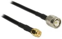 Delock WiFi-antenne Aansluitkabel [1x TNC-stekker - 1x SMA-stekker] 5 m Zwart - thumbnail
