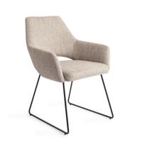 Jesper Home Eetkamerstoel 'Yanai' Slide Black, kleur Biscuit Beach - thumbnail