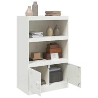 Dressoir 67x39x107 cm staal wit - thumbnail