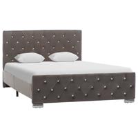 Bedframe stof grijs 120x200 cm - thumbnail