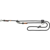 Trixie hondenriem be nordic verstelbaar donkergrijs / bruin - thumbnail