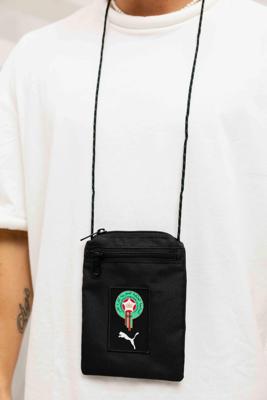 PUMA Marokko Crossbody Tas 2024-2026 Zwart Groen Rood PUMA Marokko Crossbody Tas 2024-2026 Zwart Groen Rood
