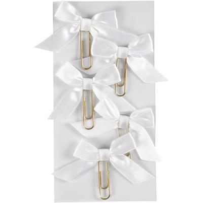 Creativ Company Paperclips, afm 40x70 mm, wit, 5 stuk/ 1 doos