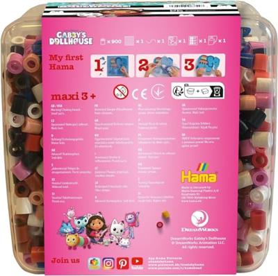 Hama strijkkralenset maxi in box - gabby&apos;s poppenhuis - thumbnail
