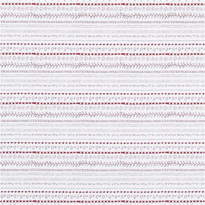 Creativ Company Inpakpapier, doodles, b: 70 cm, 80 gr, rood, wit, 4 m/ 1 rol