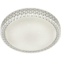 LED Plafondlamp - Trion Pegyon - 21W - Warm Wit 3000K - Dimbaar - Sterlicht - Rond - Mat Wit - Acryl - thumbnail