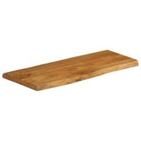 Tafelblad met natuurlijke rand 90x40x2,5 cm massief mangohout - thumbnail