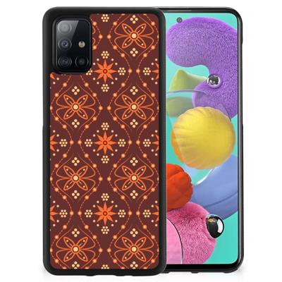 Samsung Galaxy A51 Bumper Case Batik Brown