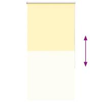 VidaXL Rolgordijn verduisterend 75x175 cm stofbreedte 70,7cm geel - thumbnail