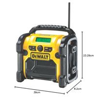 DeWALT DCR020 Bouwradio DAB+FM 10.8-18V XR Li-ion - thumbnail