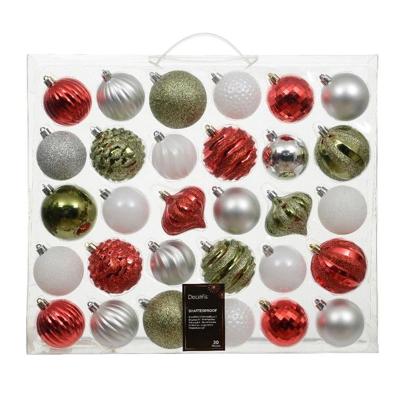 Mix box kunststof d7 cm 30 st III Decoris - Decoris