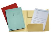 Dossiermap esselte a4 3klep manilla 275gr rood | 50 stuks - thumbnail