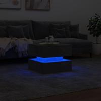 Salontafel met LED-verlichting 50x50x40 cm betongrijs - thumbnail
