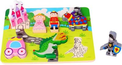 Tooky Toy Vormenpuzzel Prinses Junior Hout 7 Stukjes Tooky Toy Vormenpuzzel Prinses Junior Hout 7 Stukjes