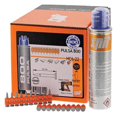Spit nagel - HC 6/22 mm met drijfstof - Pulsa-800