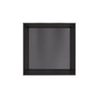 Hotbath &MORE Inbouwbox of inbouwnis - 30x30x10 - frameless - Geborsteld zwart PVD BOX030FMBP - thumbnail