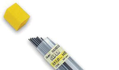 15 Potloodstiften Pentel HB 0,9 mm zwart