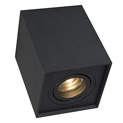 QAZQA Spot zwart verstelbaar - Quadro 1 up