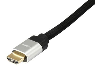 Equip 119385 HDMI kabel 10 m HDMI Type A (Standaard) Zwart, Zilver