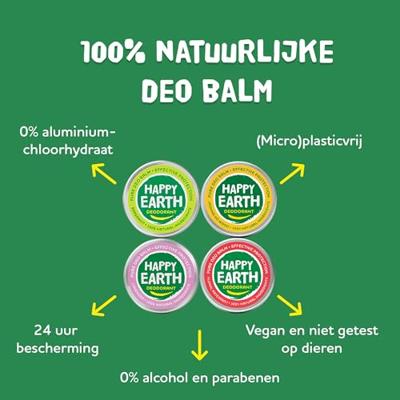 Happy Earth 100% Natural Deo Balm Jasmine Ho Wood Happy Earth 100% Natural Deo Balm Jasmine Ho Wood