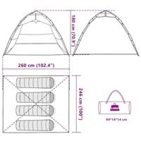 Vistent 4-persoons snelontgrendeling olijfgroen - thumbnail