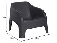 Tuinstoel Petra antraciet Toomax - Toomax - thumbnail