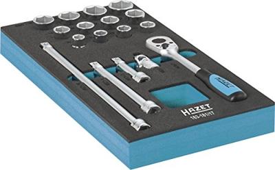 HAZET Dopsleutelset 163-181/17 · 3/8 inch (10 mm) vierkant hol · Buiten-zeskant-tractieprofiel · 17-delig · 10 - 22 HAZET Dopsleutelset 163-181/17 · 3/8 inch (10 mm) vierkant hol · Buiten-zeskant-tractieprofiel · 17-delig · 10 - 22