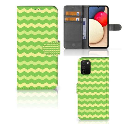 Samsung Galaxy A03s | Telefoon Hoesje | Waves Green Samsung Galaxy A03s | Telefoon Hoesje | Waves Green