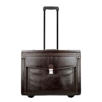 Dermata Business Leather Pilottrolley bruin Handbagage koffer - thumbnail