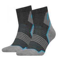 HEAD Hiking Quarter sokken 2-pack Unisex Grey/blue-43-46 - thumbnail