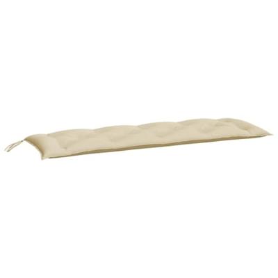 VidaXL Tuinbankkussens 2 st 150x50x7 cm oxford stof beige - thumbnail