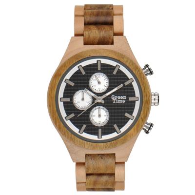 GreenTime ZW101B Houten Horloge 46mm GreenTime ZW101B Houten Horloge 46mm