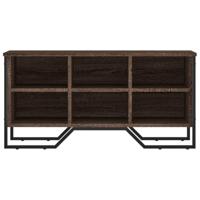 Schoenenkast 90x38x45,5 cm bewerkt hout bruin eikenkleurig - thumbnail
