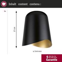 Paulmann Alvaro 95604 Lampenkap Zwart (mat), Goud (mat) - thumbnail