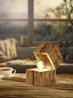 Trio TafellampjeTreasure hout - 514110130 - thumbnail