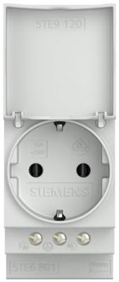 DIN-rail contactdoos met klapdeksel Siemens 5TE6801 Grijs 1 stuk(s)