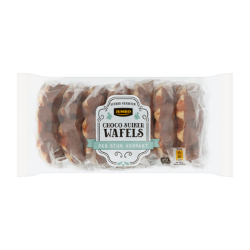 Jumbo Suikerwafels met Chocolade 7 Stuks