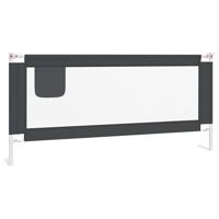 VidaXL Bedhekje peuter 200x25 cm stof donkergrijs - thumbnail