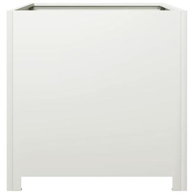 Plantenbak 50x50x50 cm staal wit