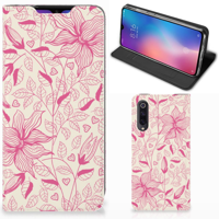 Xiaomi Mi 9 Smart Cover Pink Flowers - thumbnail