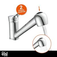 EISL keukenmengkraan verona met uittrekbare uitloop chroomkleurig - thumbnail