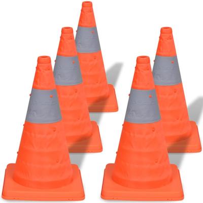 VidaXL Verkeerskegel uitvouwbaar 42 cm 5 stuks VidaXL Verkeerskegel uitvouwbaar 42 cm 5 stuks