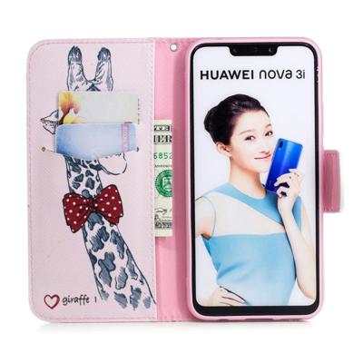 Gekleurde tekening patroon horizontale Flip lederen case voor Huawei Nova 3i & P Smart Plus met houder & kaartsleuven & portemonnee (herten) Gekleurde tekening patroon horizontale Flip lederen case voor Huawei Nova 3i & P Smart Plus met houder & kaartsleuven & portemonnee (herten)