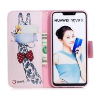 Gekleurde tekening patroon horizontale Flip lederen case voor Huawei Nova 3i & P Smart Plus met houder & kaartsleuven & portemonnee (herten) - thumbnail